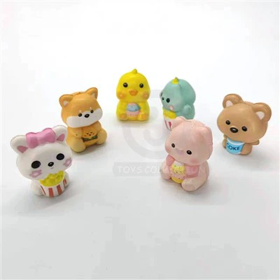 Desenhos personalizados de fast-food de animais fofos